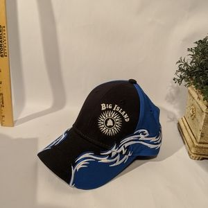 Hawaii Big Island Hat Cap Blue Black